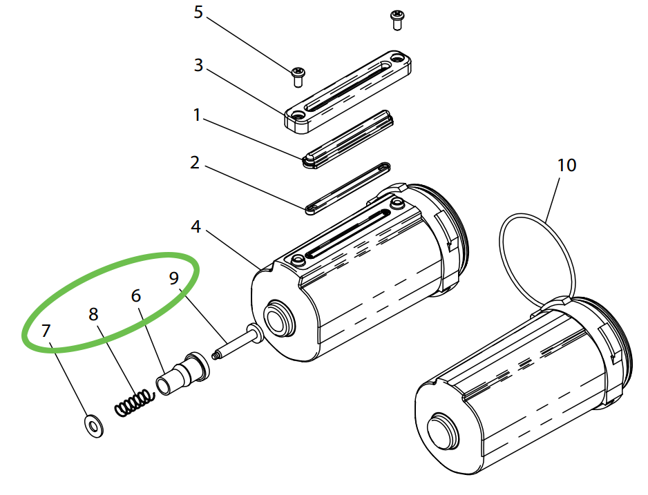 ARO 104316 Replacement Manual Drain - Total Finishing Supplies