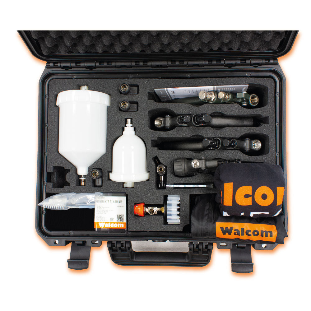 Walcom Master Kit (ø1.2mm) - 4 Guns & Spray Suit - Total Finishing Supplies