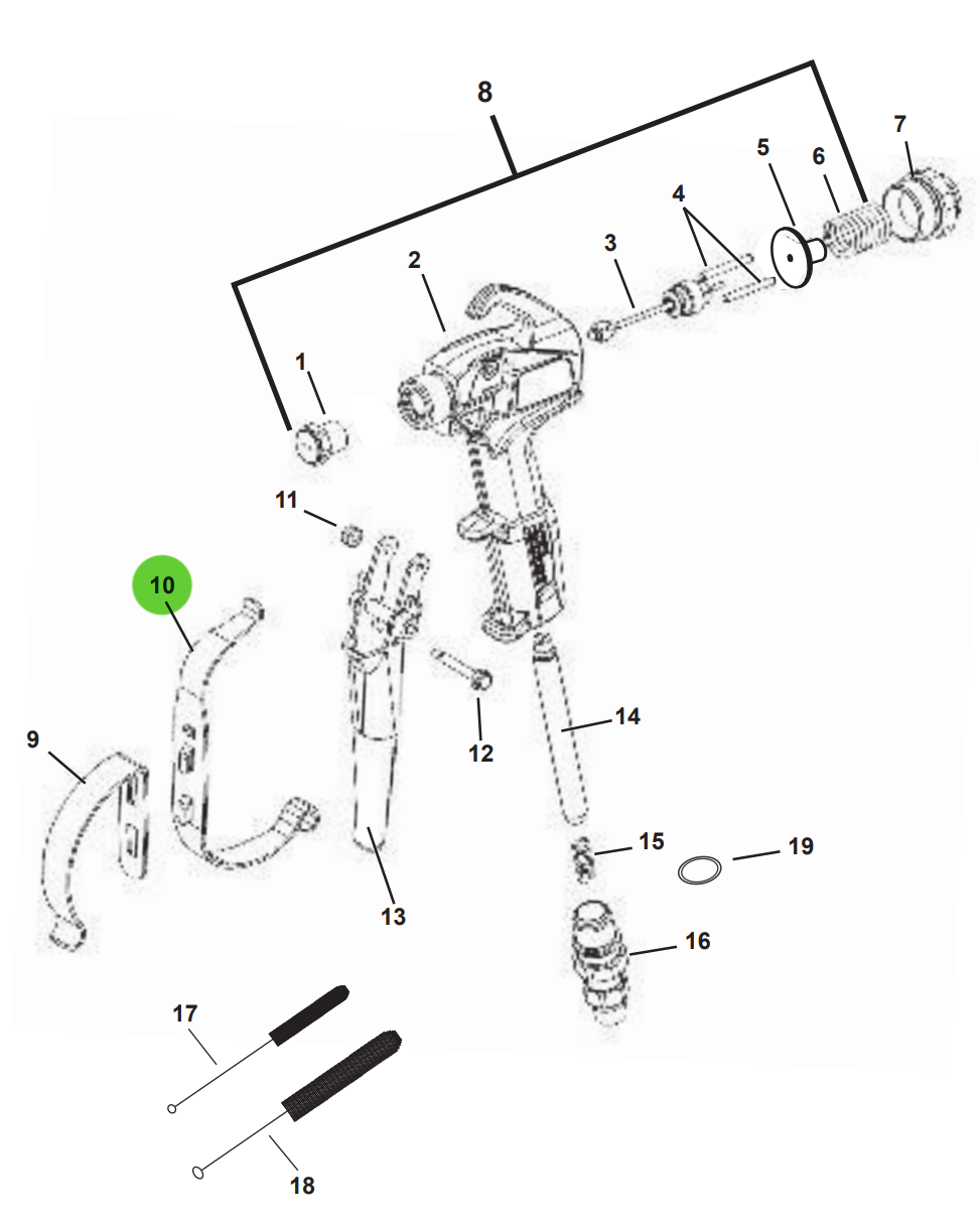 TriTech 500-024 Trigger Guard T420/T750