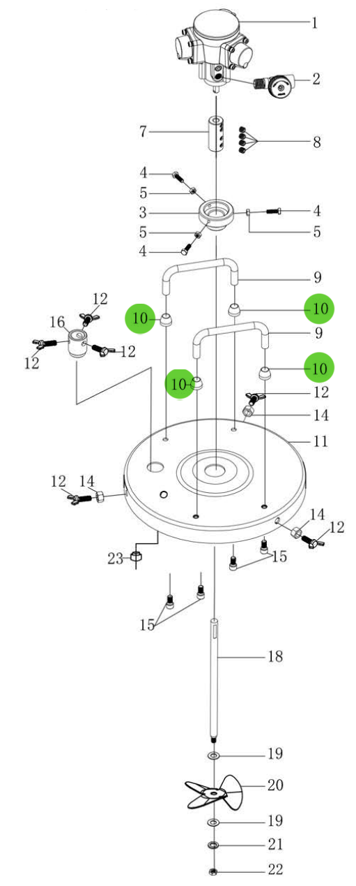 Total Finishing Annular Guard; For 5 Gallon Agitator