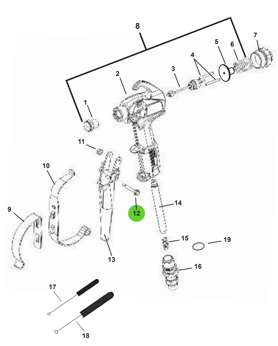 TriTech 500-027 Trigger Pivot Shaft