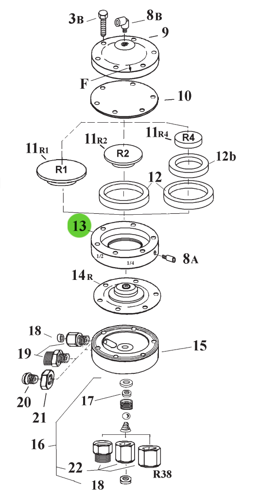 DeVilbiss HGB-57-1 Intermediate Disc