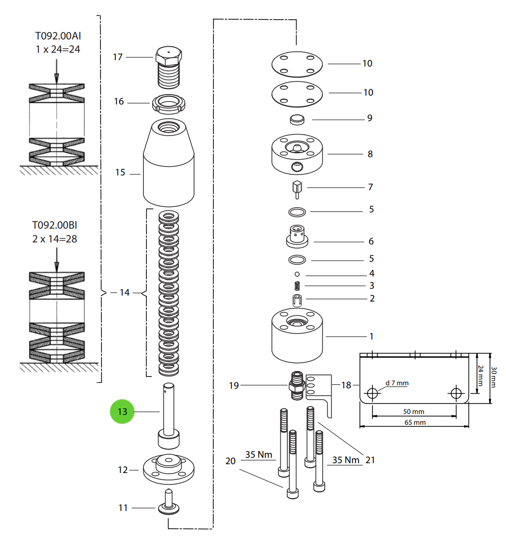 Wagner B634.52 Spring Guide