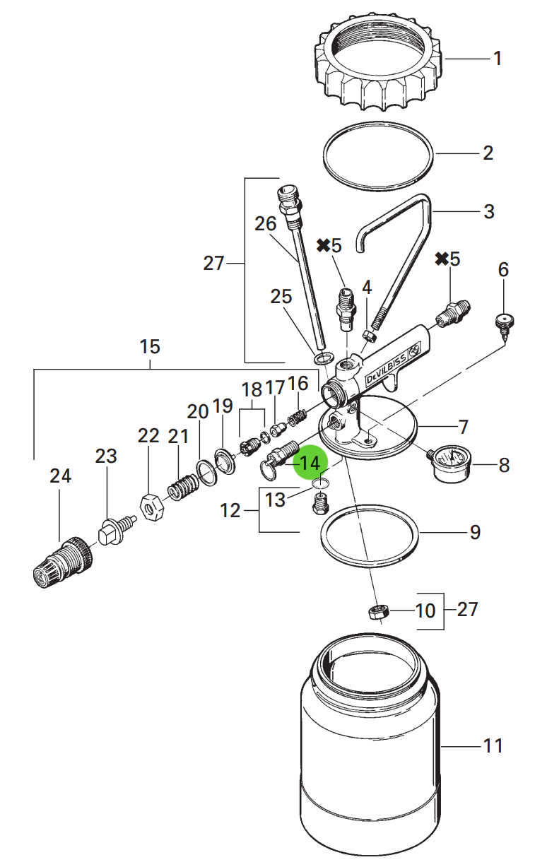 DeVilbiss TIA-4355 Safety Valve 55PSI