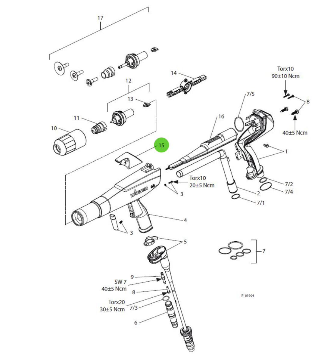 Wagner 2320330 Gun Hook X1 SP