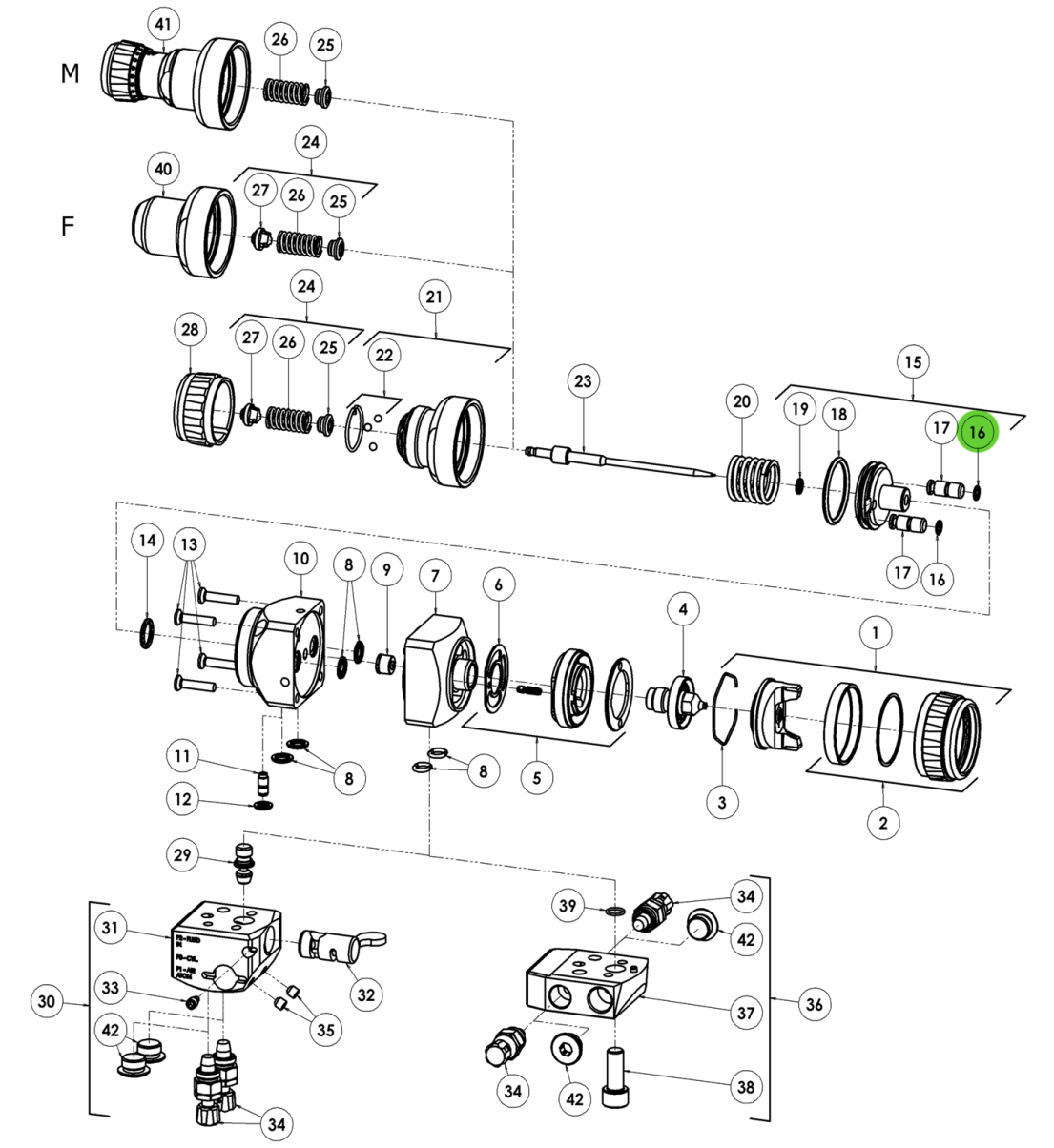 Binks S-28224X-K4 O-Ring (Kit of 4)