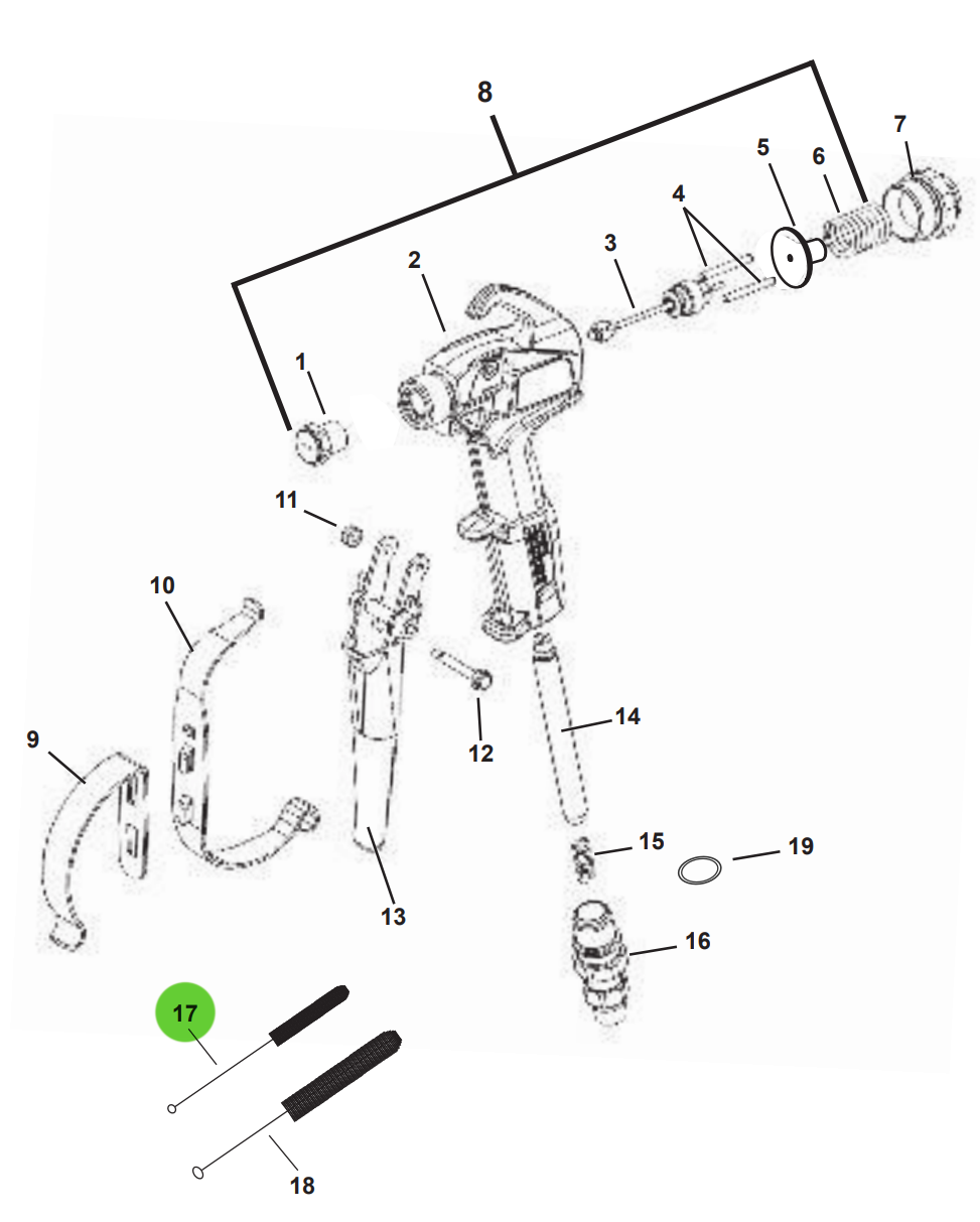 TriTech 500-226 Cleeaning Brush 1/4" OD