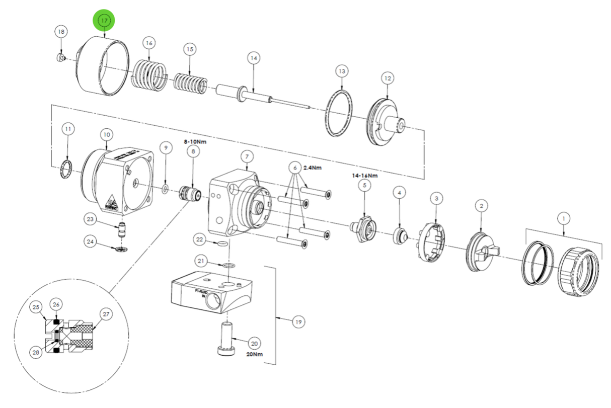 Binks SPA-67-BL-K End Cap