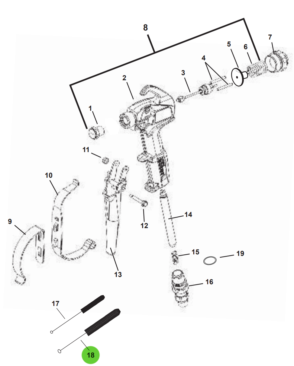 TriTech 500-227 Cleeaning Brush 1/2" OD