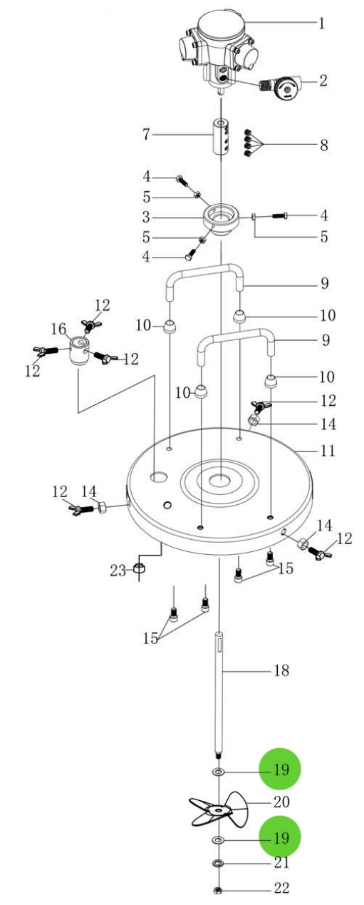 Total Finishing Gasket; For 5 Gallon Agitator