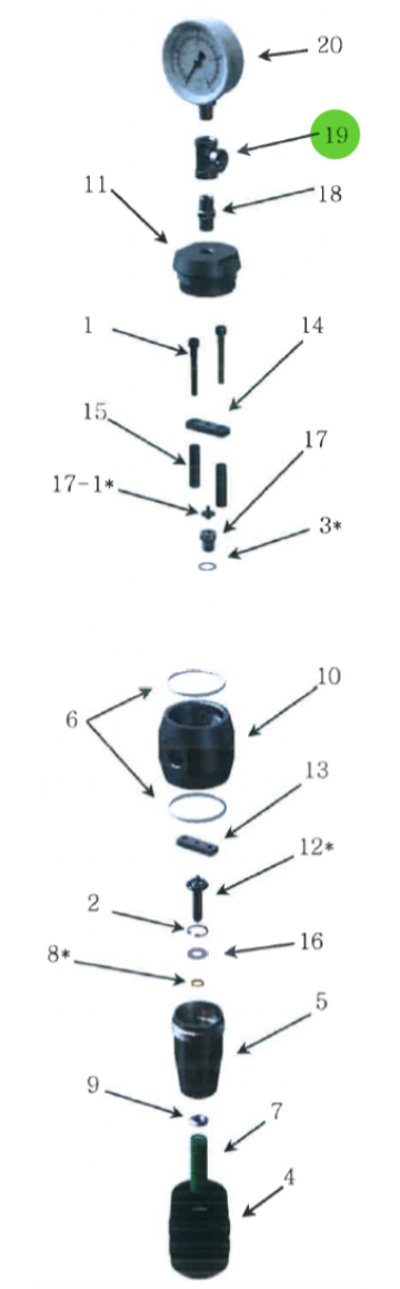 Tee Fitting; High-Pressure Fluid Regulator
