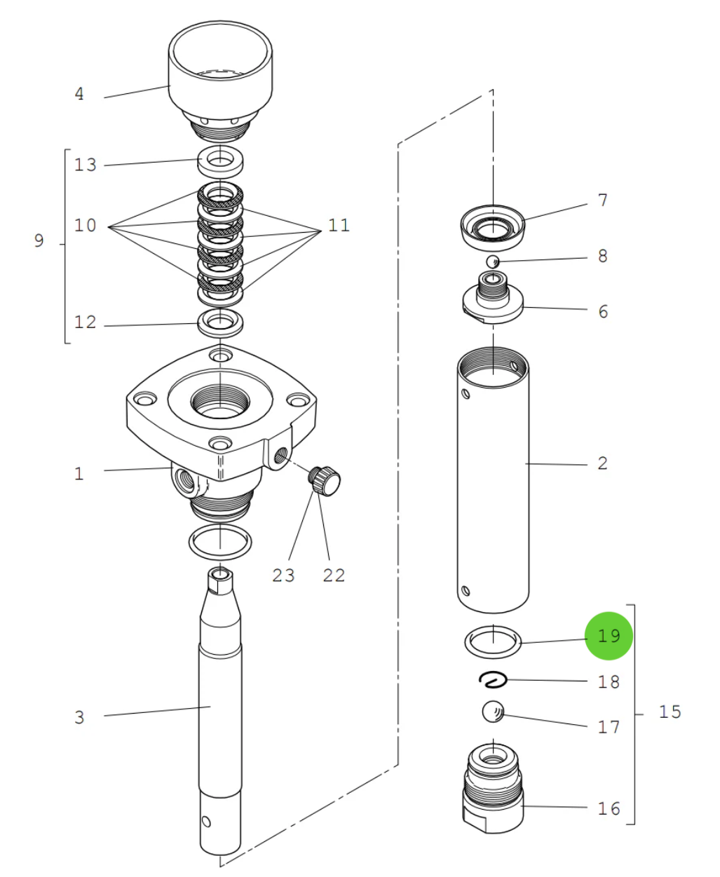 Sames® 050-040-319 Teflon Seal