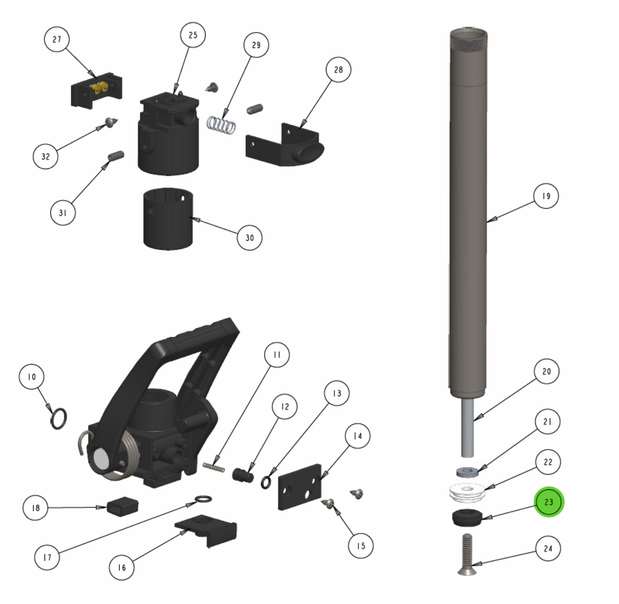 Hero BL-1066 Plunger Seal Support