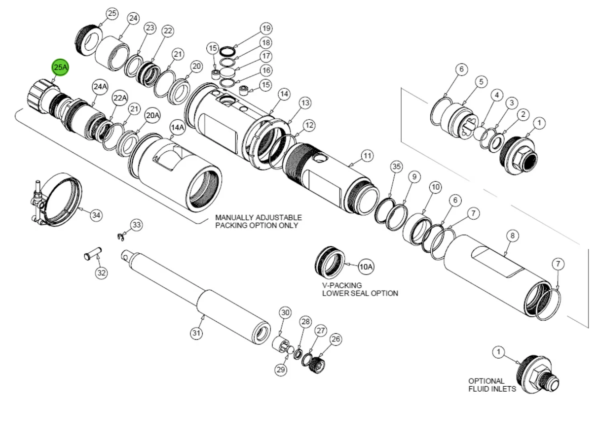 C.A. Technologies 74-234 Packing Adjuster
