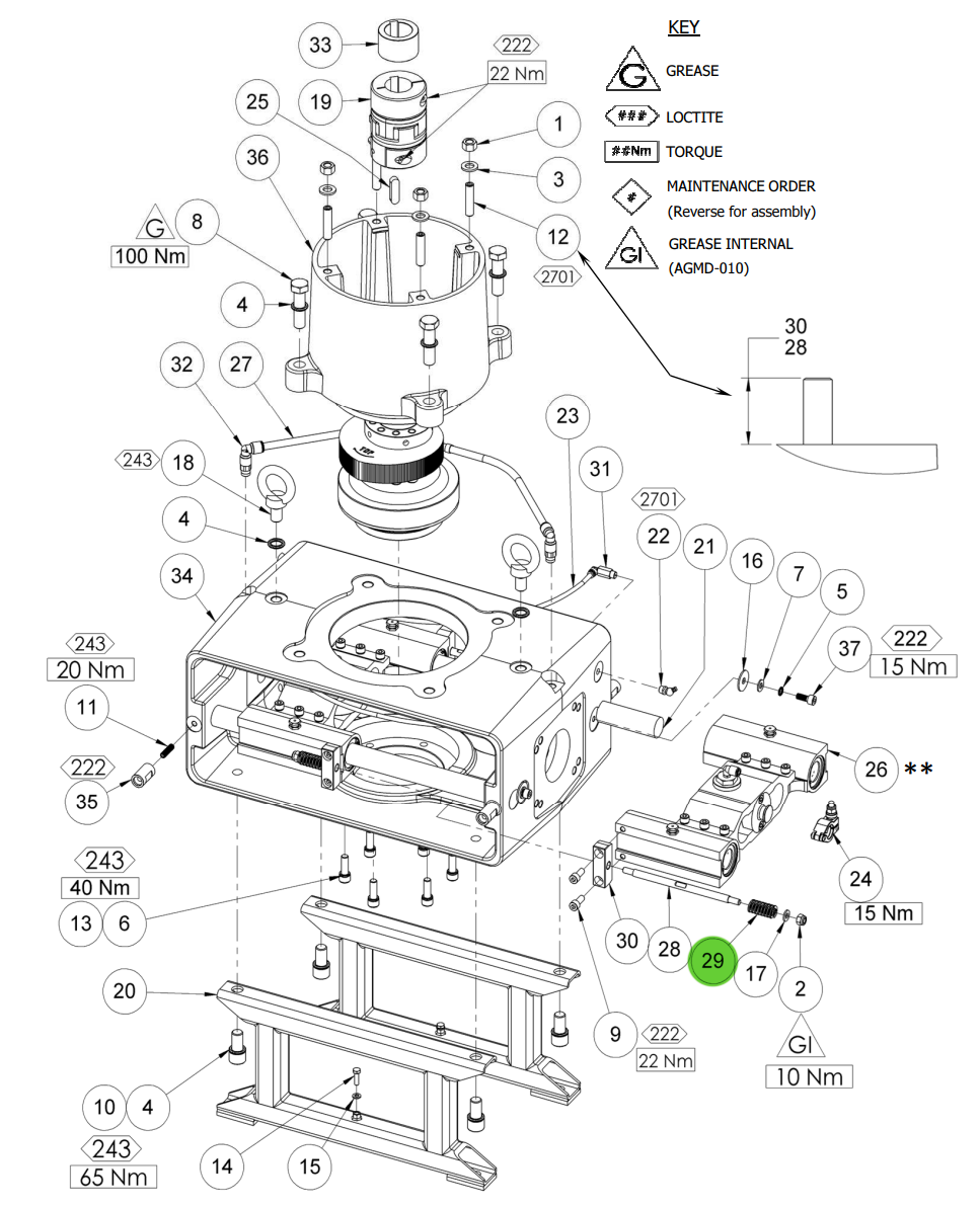 Binks 193104 Linear Bearing Carriage Spring