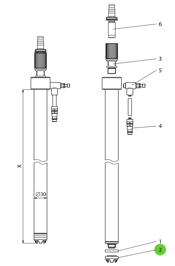 Wagner 2301098 Crown M18x1.5