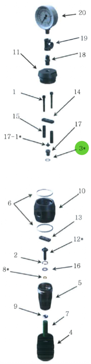 Copper Gasket; High-Pressure Fluid Regulator