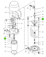 Sames® 146-270-995 Air Motor Repair Kit 1000-4