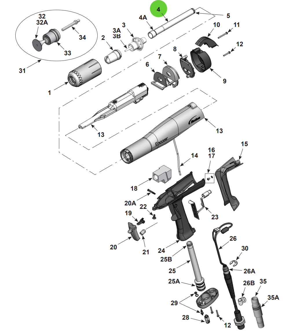 Aftermarket Nordson® 1085024 Powder Outlet Tube Kit (Non-OEM)