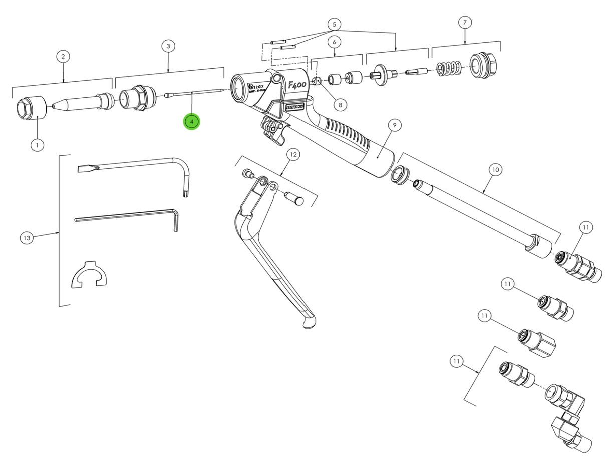 Binks FG200031 Needle Kit
