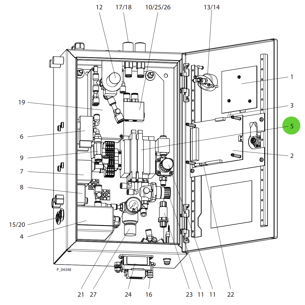 Wagner 9943152 Double 3 Port Valve