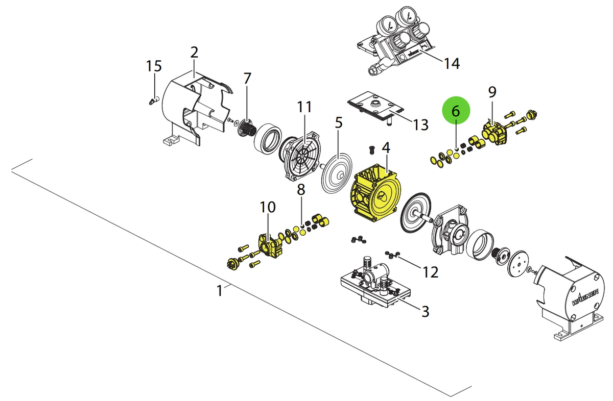 Wagner 2414410 Valve Spare Parts Set