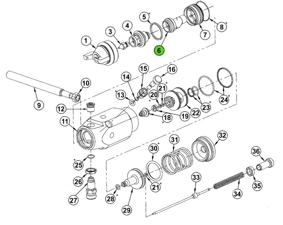 CA Technologies 60-L11C Fluid Nozzle Carrier L100C