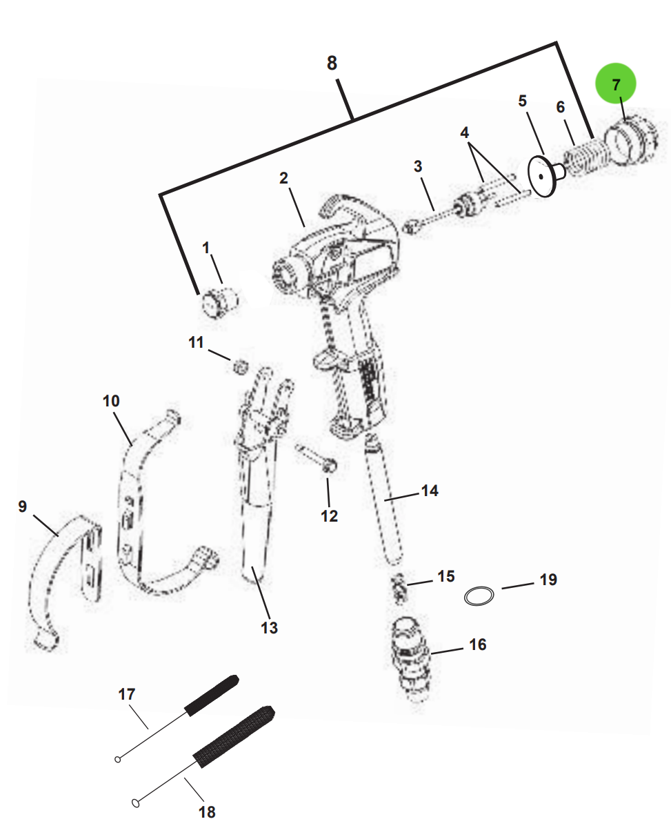 TriTech 501-021 Gun Rear Cap