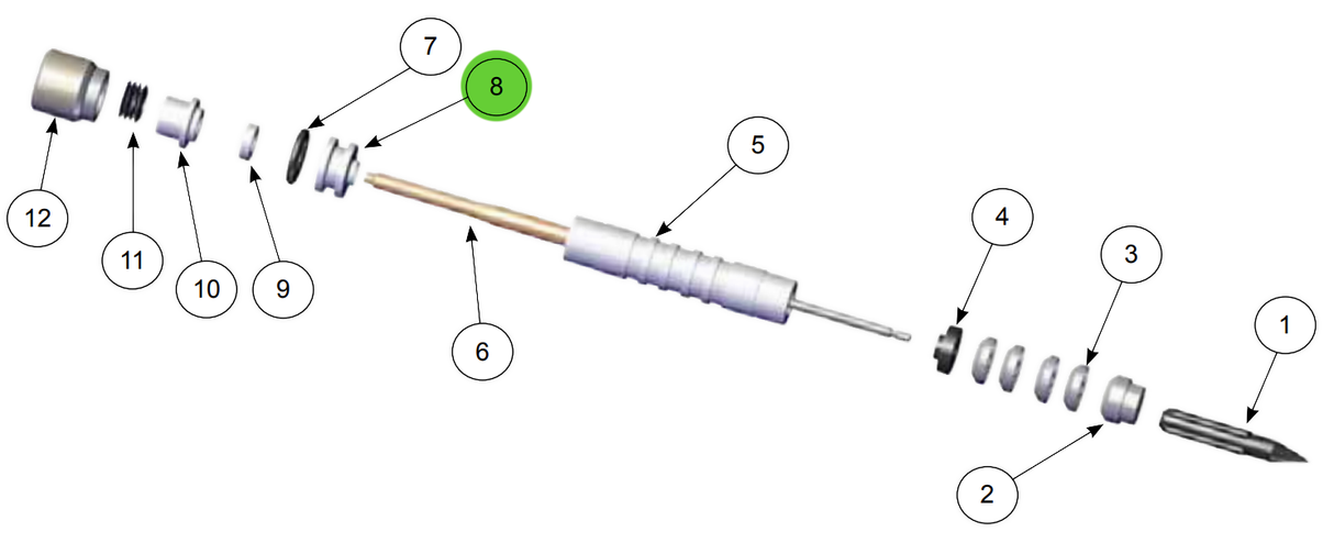 Ransburg Ransflex RX Rear Needle Seal Retainer