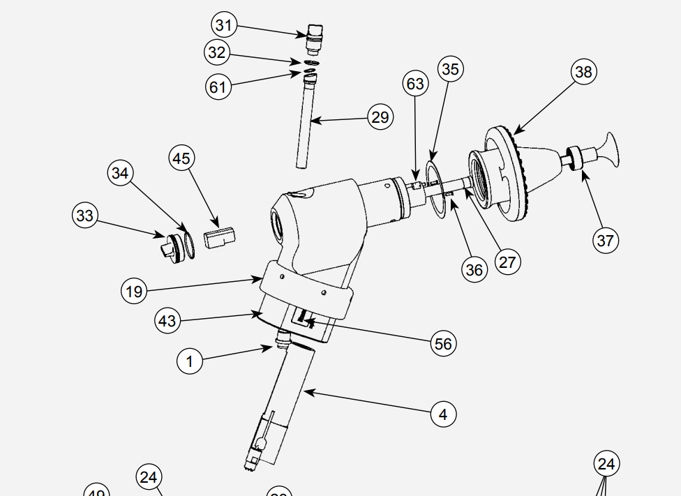 Inlet Fitting; Ransburg RPA 2 Powder Applicator - Total Finishing Supplies