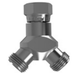 Hosco RY-4Y-312 Circulating Y Adapter, 3/8" NPS(F) to 1/4" NPS(M) - Total Finishing Supplies