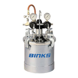 Binks Zinc-Plated 2.8 Gallon Pressure Tanks
