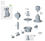 Sagola PT86464717 Product Pressure Regulator for Abrasives Version - Complete