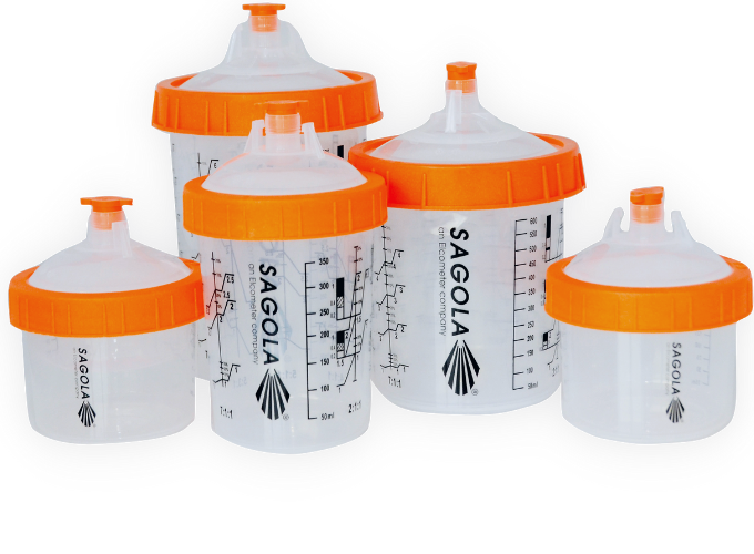 Sagola DPC™ Disposable Paint Cup System - Total Finishing Supplies