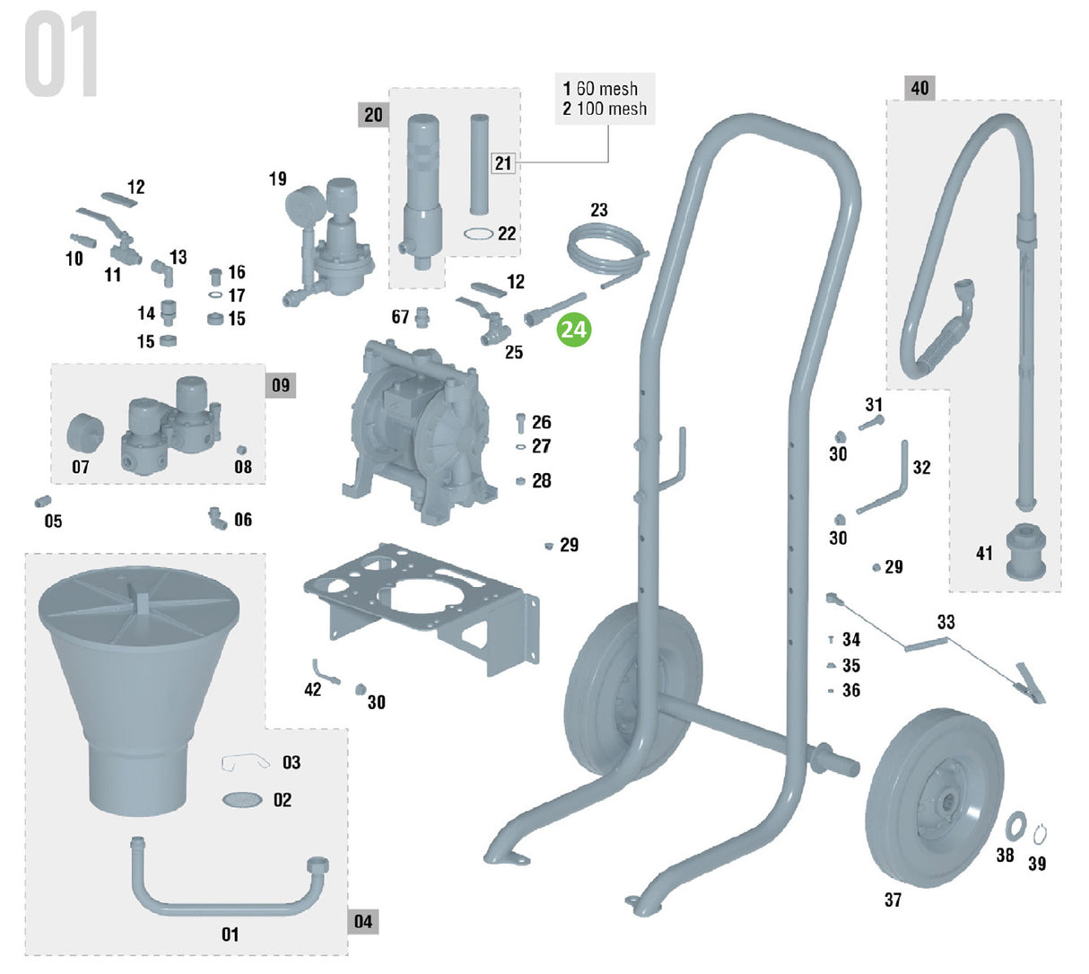 Sagola PT55710362 Product Return Hose to Valve Spring Connection