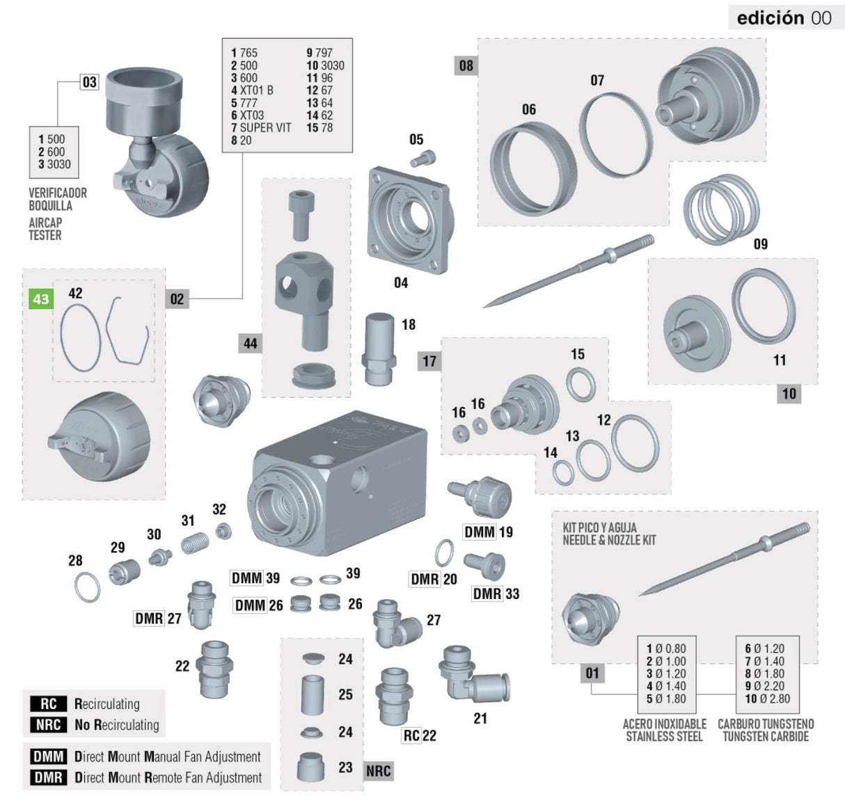 Sagola PT56418678 Aircap Gasket & Spring Clip Kit