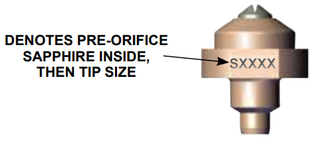 Ransburg Fluid Tip Assembly With Pre-Orifice Sapphire, Ransflex AA - Total Finishing Supplies