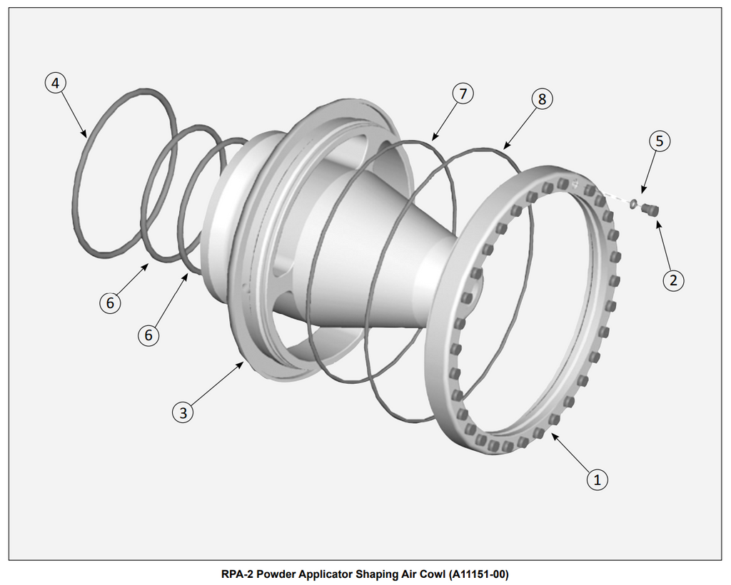 Ransburg O-Ring, 60.00MM X 3.00MM - Total Finishing Supplies