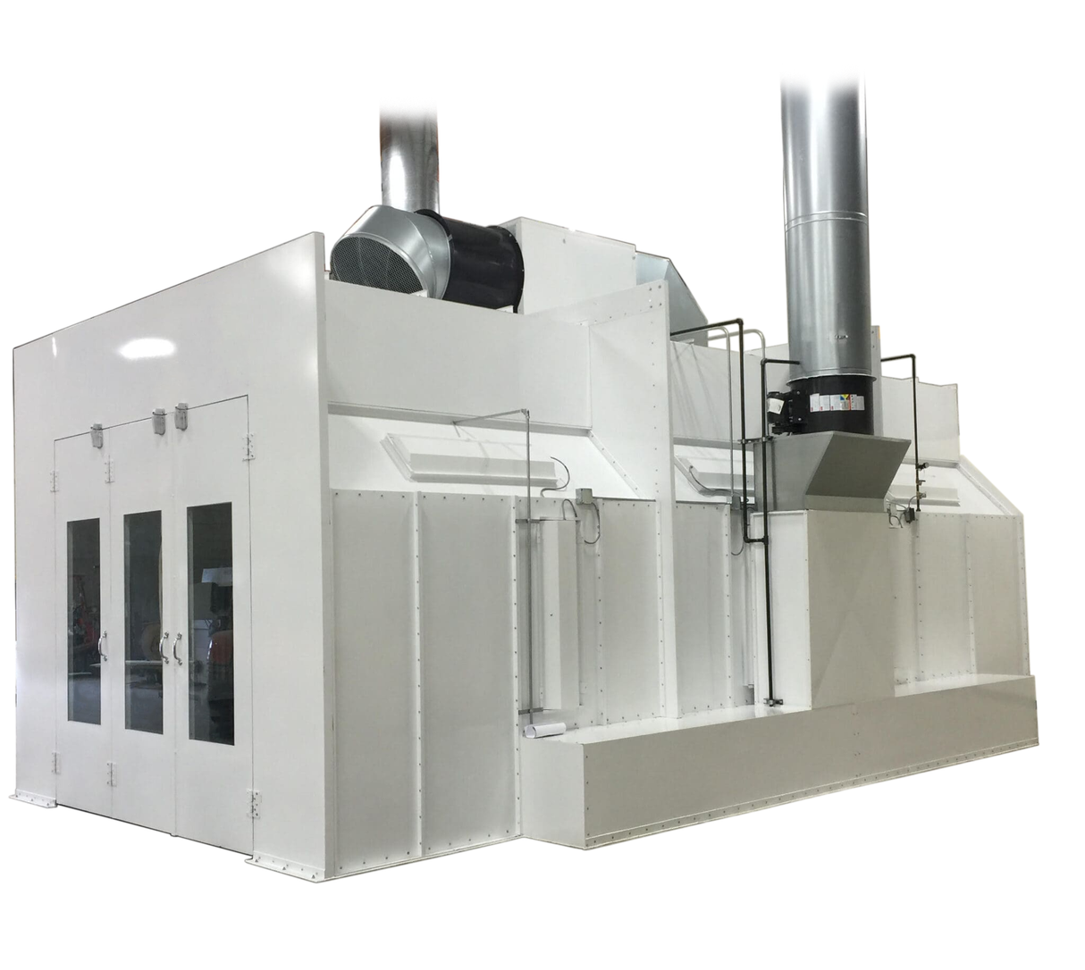 Total Finishing Automotive Side-Down Airflow Paint Spray Booth - Double Wall