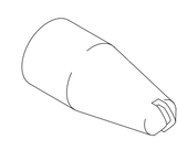 Aftermarket Nordson® 302102 Tivar Flat Spray Nozzle 3mm (Non-OEM)