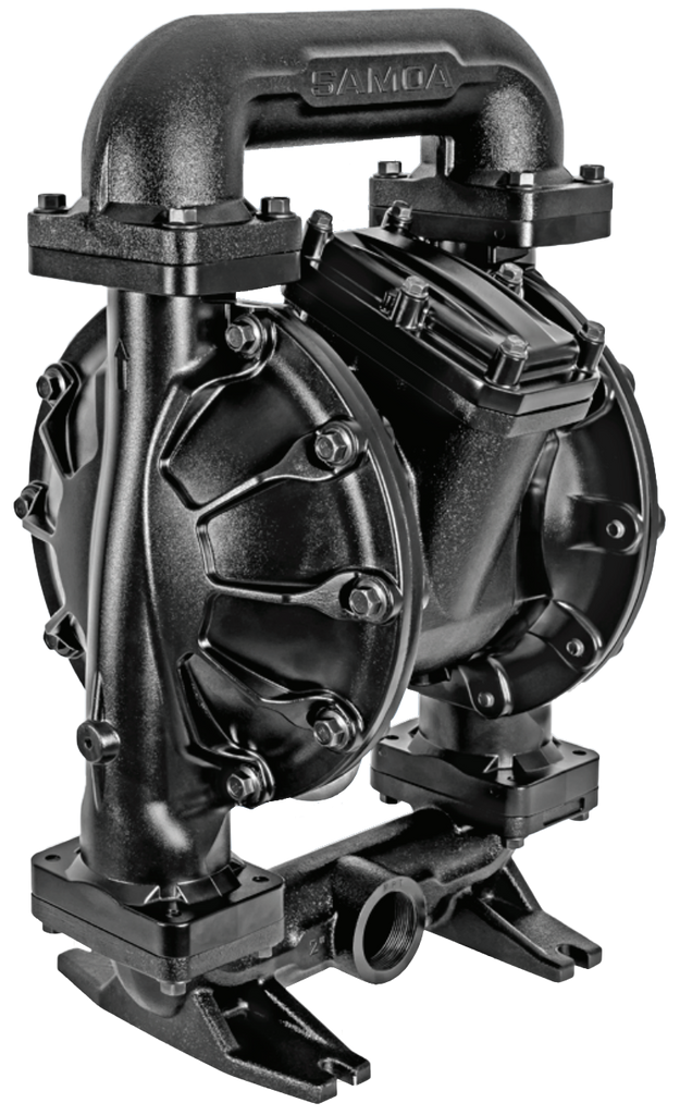 Samoa UP20 Metallic Pivot Series 2" Air-Operated Double Diaphragm Pump - Total Finishing Supplies