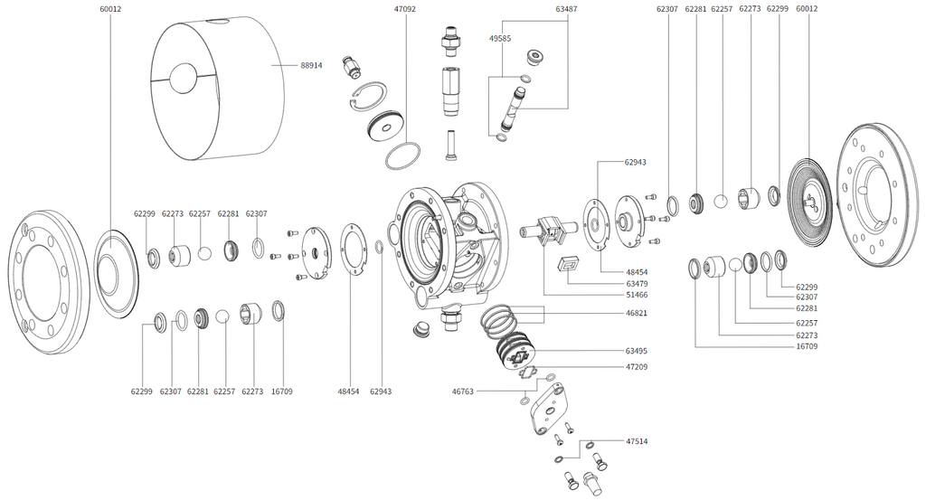 SATA 62281 Valve Seat, D12, Vario Top - Total Finishing Supplies