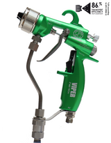 TFS Label Air-Assist-Airless (AAA) 14:1 Peak™ Pump - Wall Model Set-Up (V Packing) with VIPER® AAA Spray Gun
