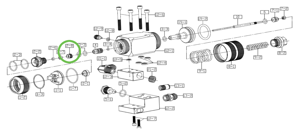 Auto VIPER-X® Needle Seal Seat Nut - Total Finishing Supplies