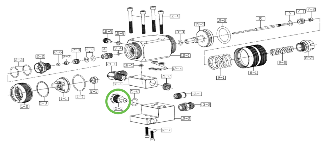 Auto VIPER-X® Pattern Adjusting Set Seal Screw - Total Finishing Supplies