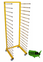 16 shelf industrial drying rack for cabinet and finishing parts