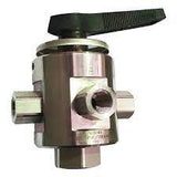 Stainless Steel 1-Piece 5-Way Rotary Selector Valve - Total Finishing Supplies