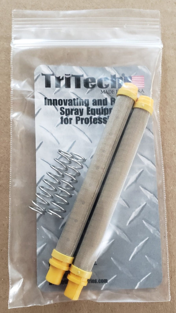 TriTech Medium / Yellow 100 Mesh Gun Filters 2/Pk - Total Finishing Supplies