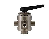 Stainless Steel 1-Piece 5-Way Rotary Selector Valve - Total Finishing Supplies