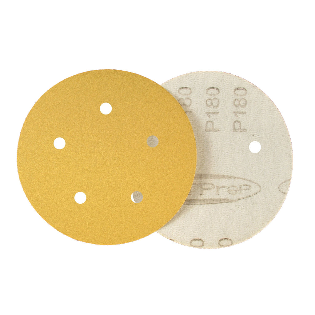 5 Surfprep Sandpaper Discs (Hook & Loop) 60 / Hole For Vacuum Sanders